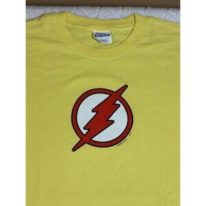 Vintage Y2K Kid Flash Logo DC Comics Graphitti Design Shirt Size XL